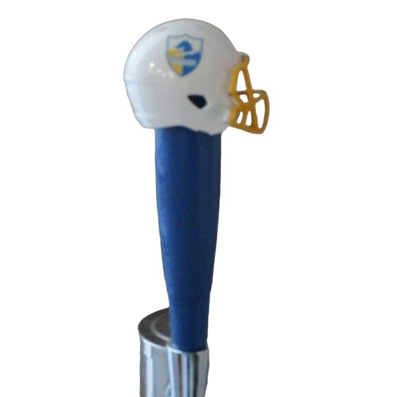 NFL Chargers Beer Tap Handle Throwback Football Helmet Kegerator Wood San Diego - Picture 4 of 4